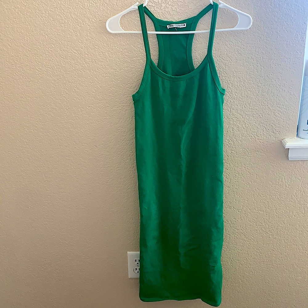BRAND NEW! Long fitted green dress!
